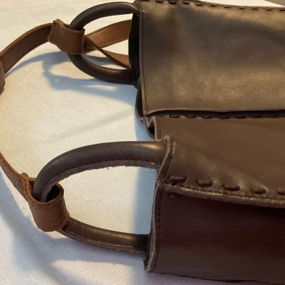 The Sak Rich Brown Los Feliz Leather Shoulder Bag NWOT - Picture 3 of 6